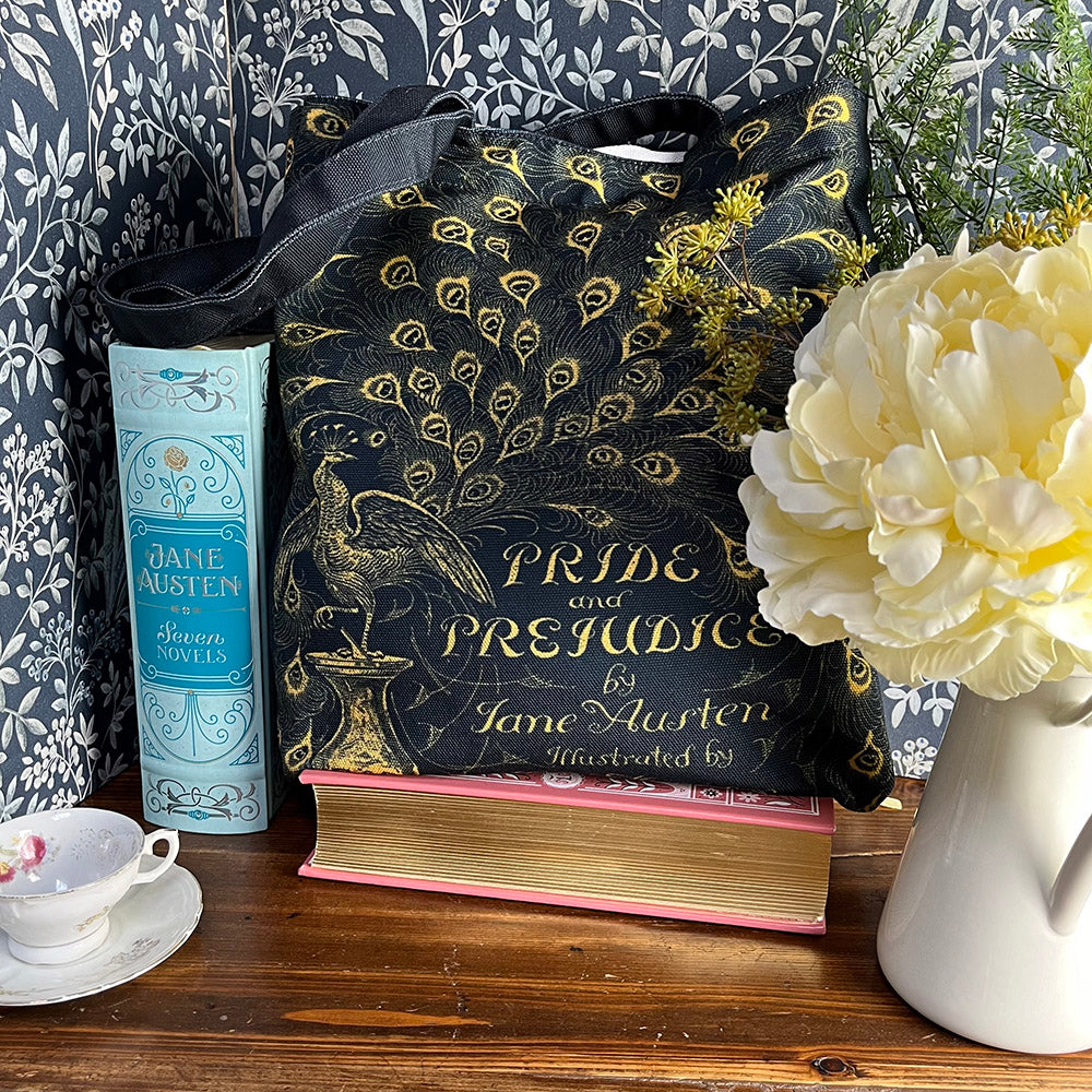 Borsa libro Orgoglio e Pregiudizio, Piccole Donne, Jane Austen, Louisa May Alcott