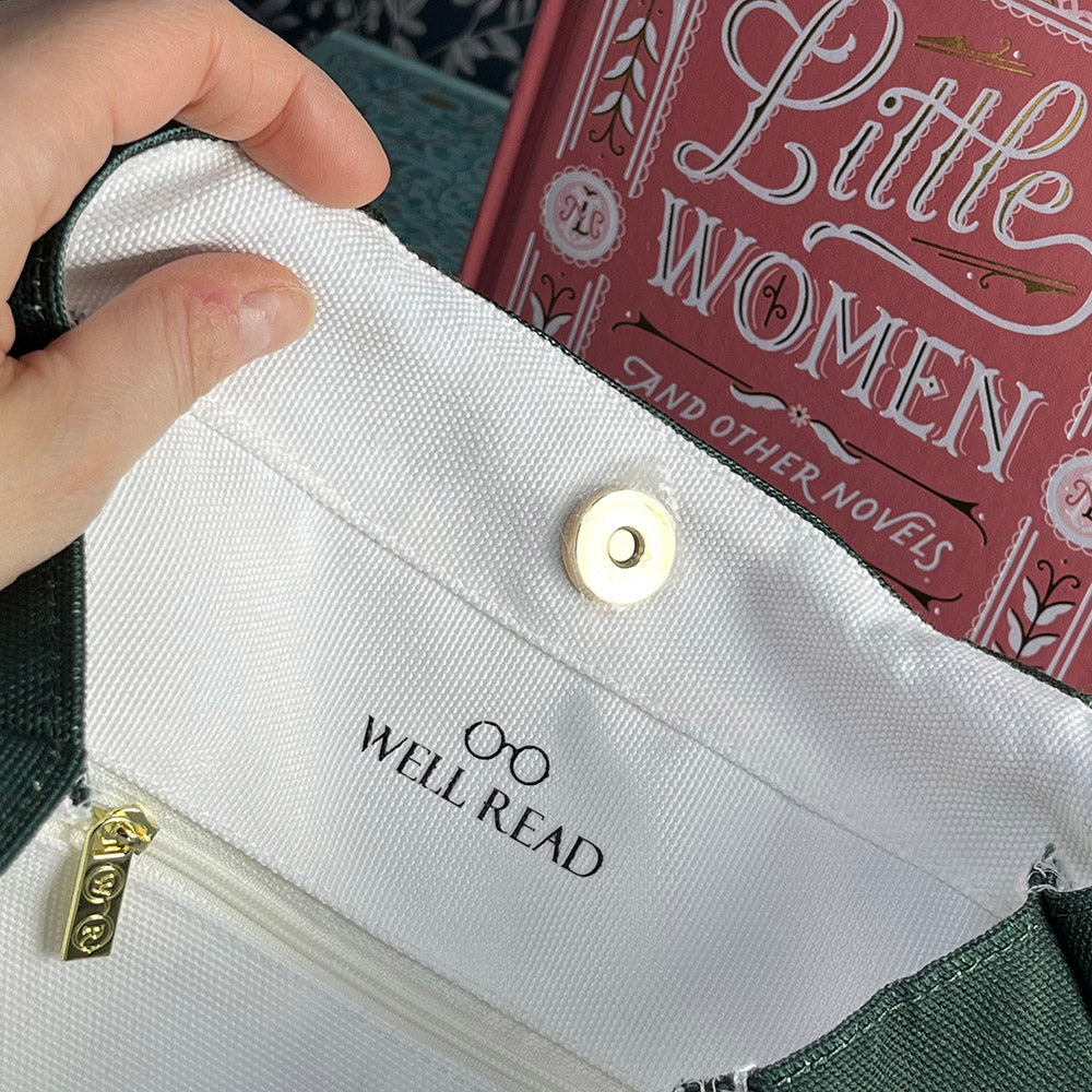Borsa libro Orgoglio e Pregiudizio, Piccole Donne, Jane Austen, Louisa May Alcott