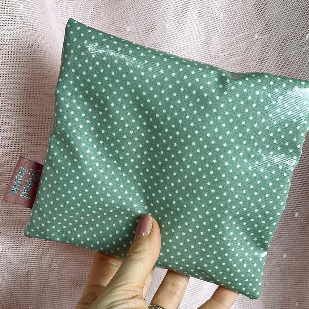 Square pouch, waxed cotton, coin purse, pencil case, clutch bag