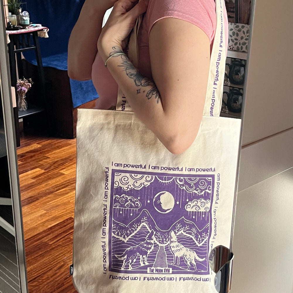 Borsa Tote Bag Tarocchi e frasi motivazionali