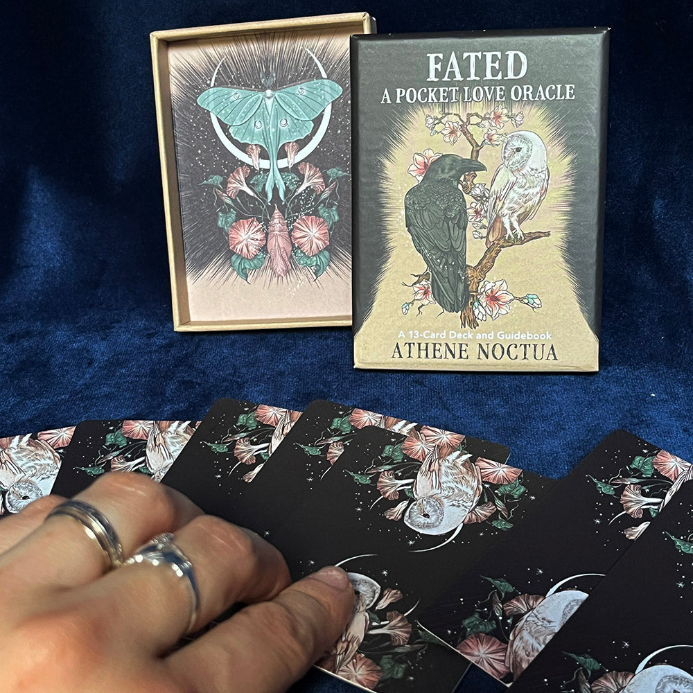 Oracolo tascabile "Fated-Love Oracle", 13 carte witchy per divinazione