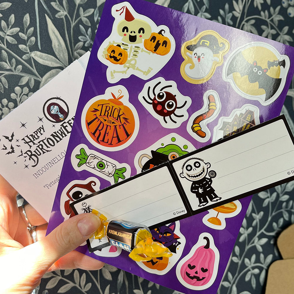 Burtonween Box, bundle cartoleria Tim Burton, Nightmare Before Christmas, Halloween