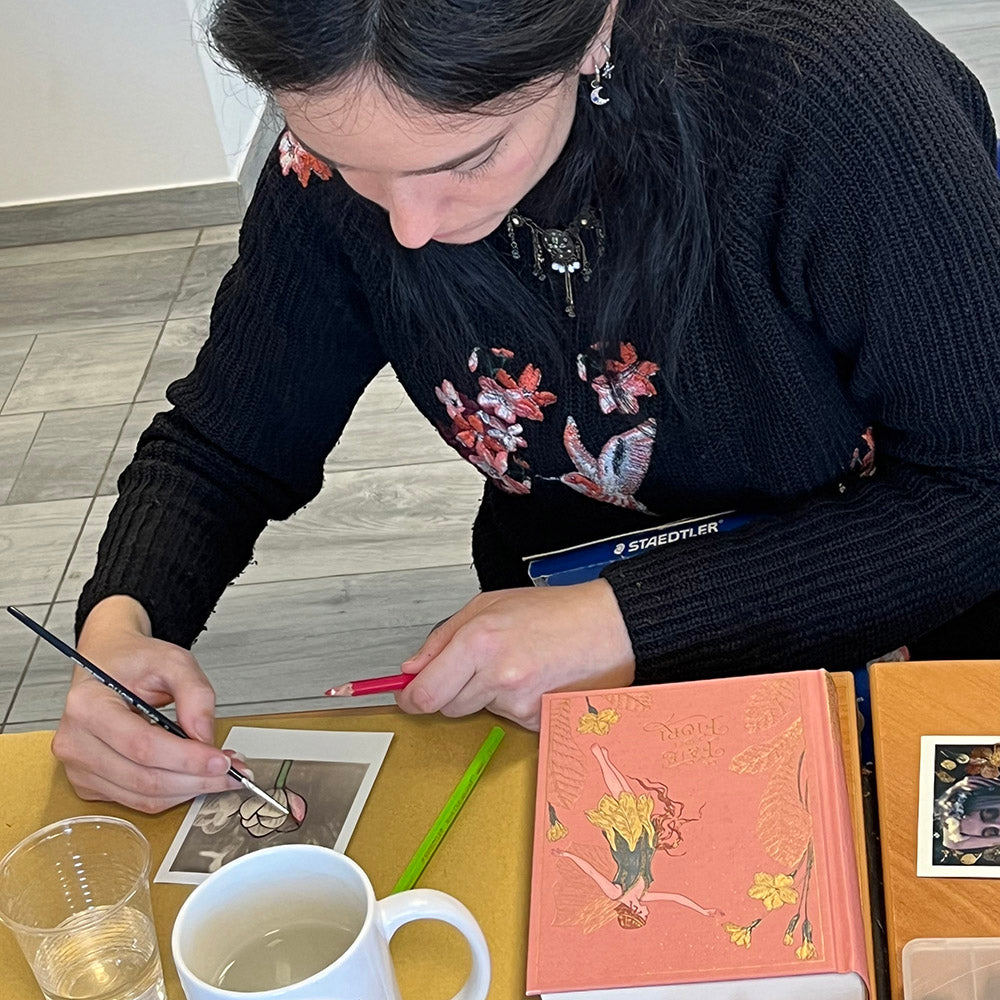 Floral Polaroid Workshop, Dried Flower Processing and Painting, October 12, 2024