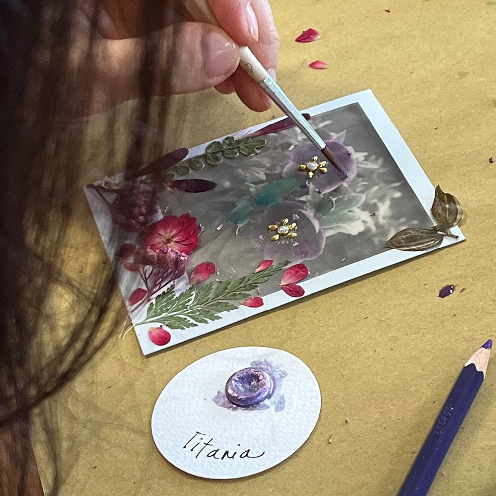 Floral Polaroid Workshop, Dried Flower Processing and Painting, October 12, 2024