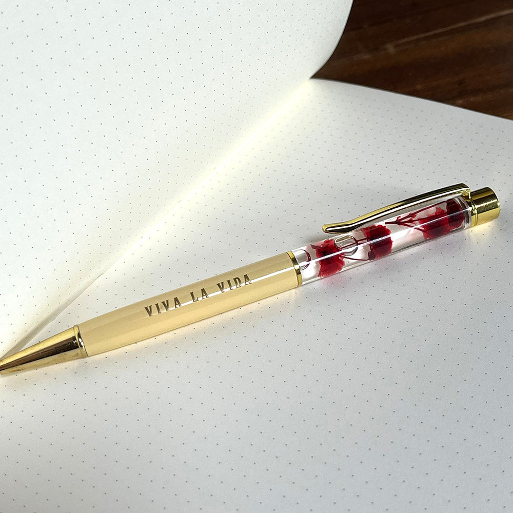 Bullet Journal + Penna, set regalo Frida Kahlo, pattern floreale