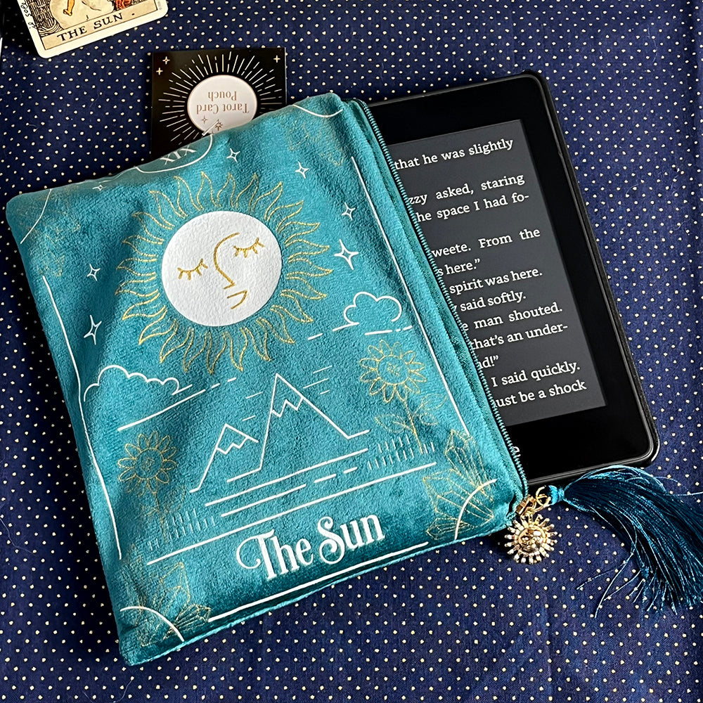 Astuccio, pochette in velluto carta dei Tarocchi