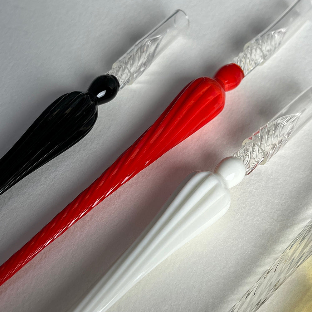 Penna di vetro a immersione per calligrafia - colori vari