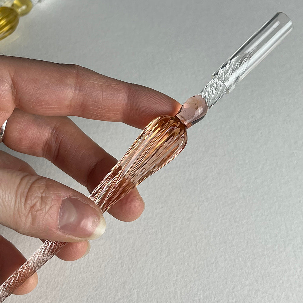 Penna di vetro a immersione per calligrafia - colori vari