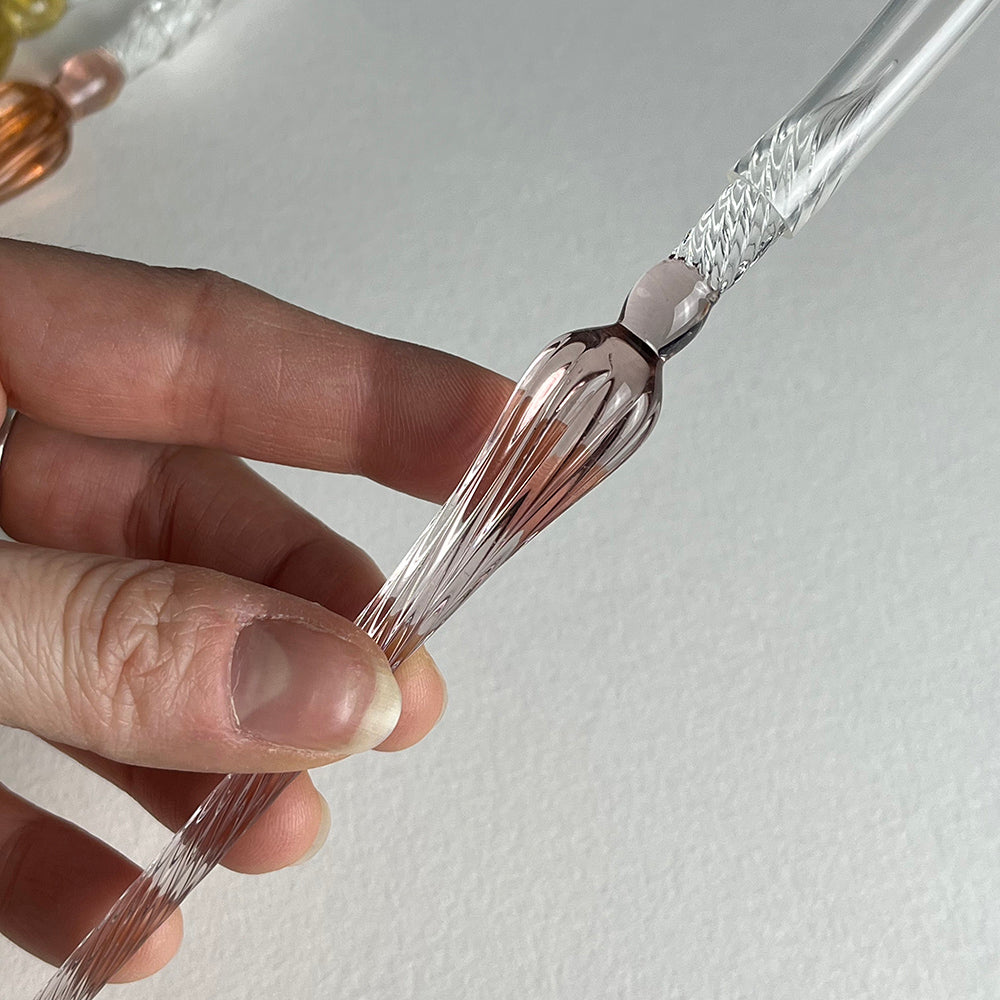 Penna di vetro a immersione per calligrafia - colori vari