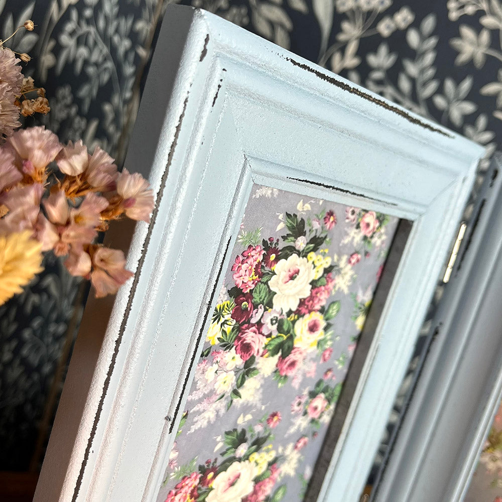 Cornice doppia vintage, shabby chic, foto 10x15cm, cottagecore