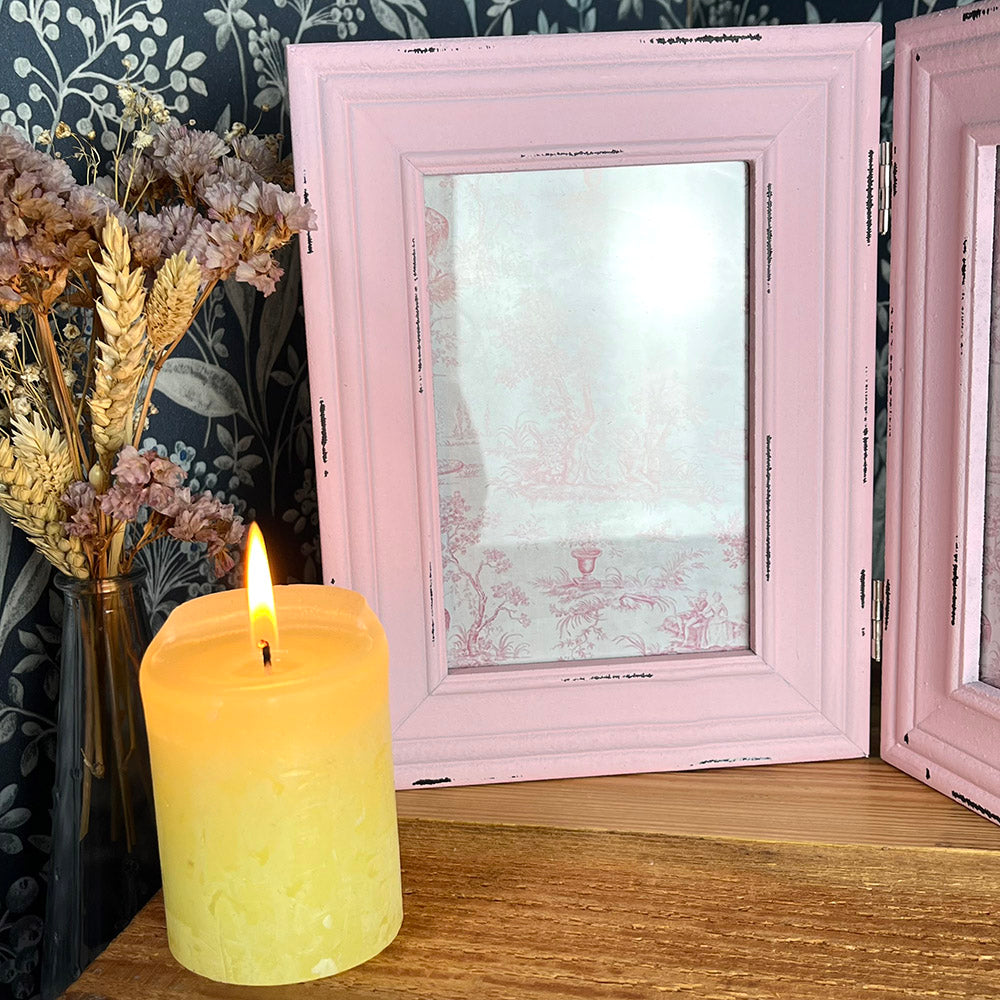 Cornice doppia vintage, shabby chic, foto 10x15cm, cottagecore