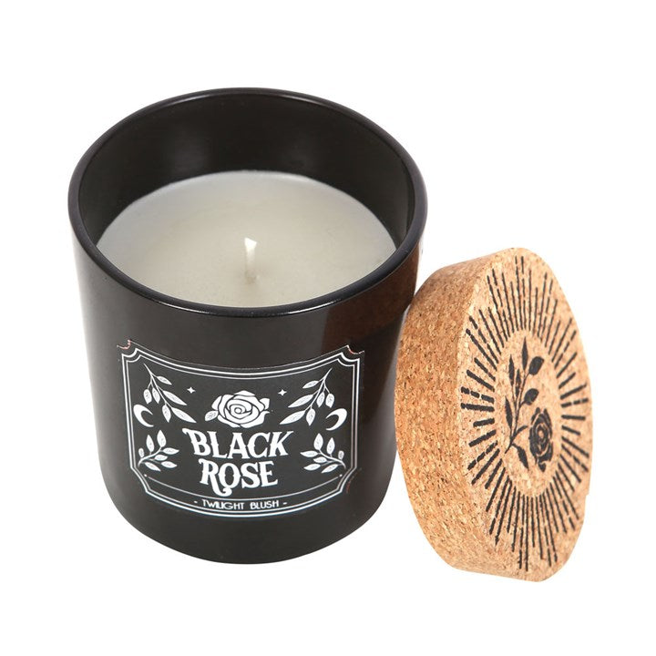 Candele profumate "Witchy" vasetto in vetro e scatola regalo Rosa