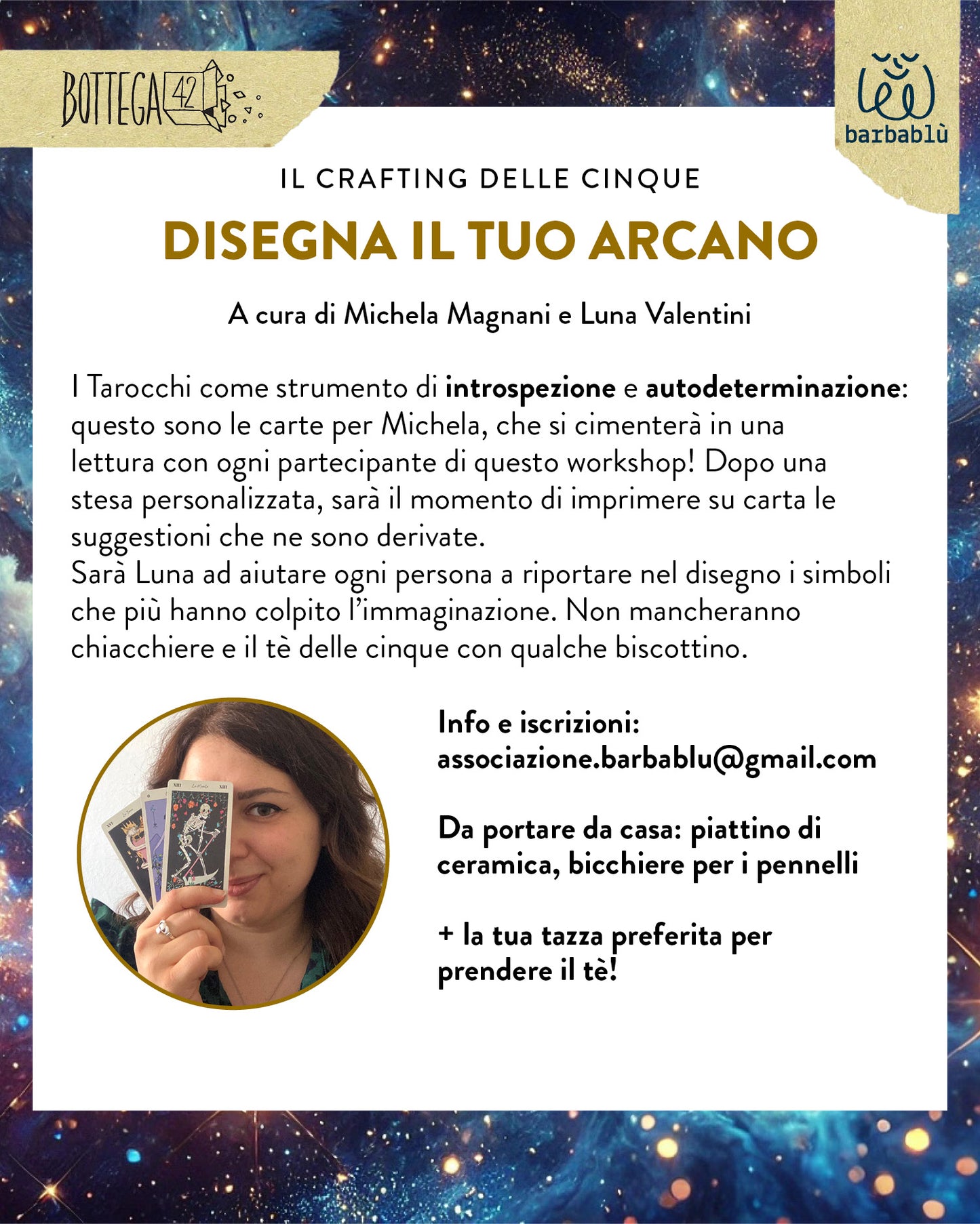 Workshop Disegna il Tuo Arcano, 8 Febbraio 2025