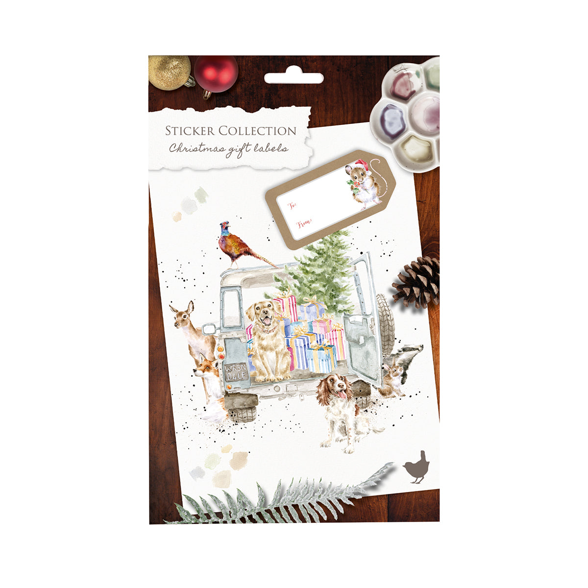 Christmas Stickers, 6 Sheets of Woodland Animal Christmas Stickers