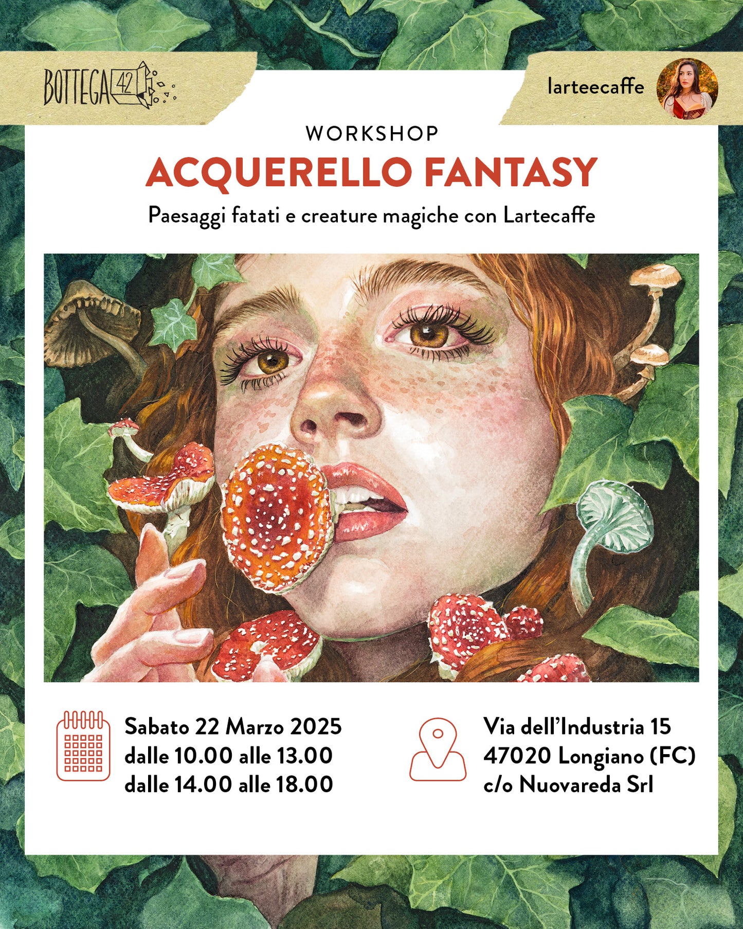 Watercolor Fantasy Workshop with Lartecaffe, March 22, 2025