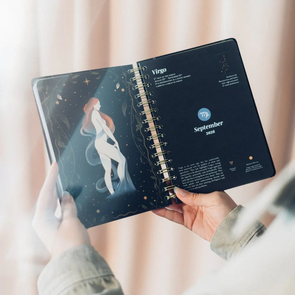 PRE-ORDINE Agenda Annuale "Astral" 2026, vista settimanale, witchy vibes
