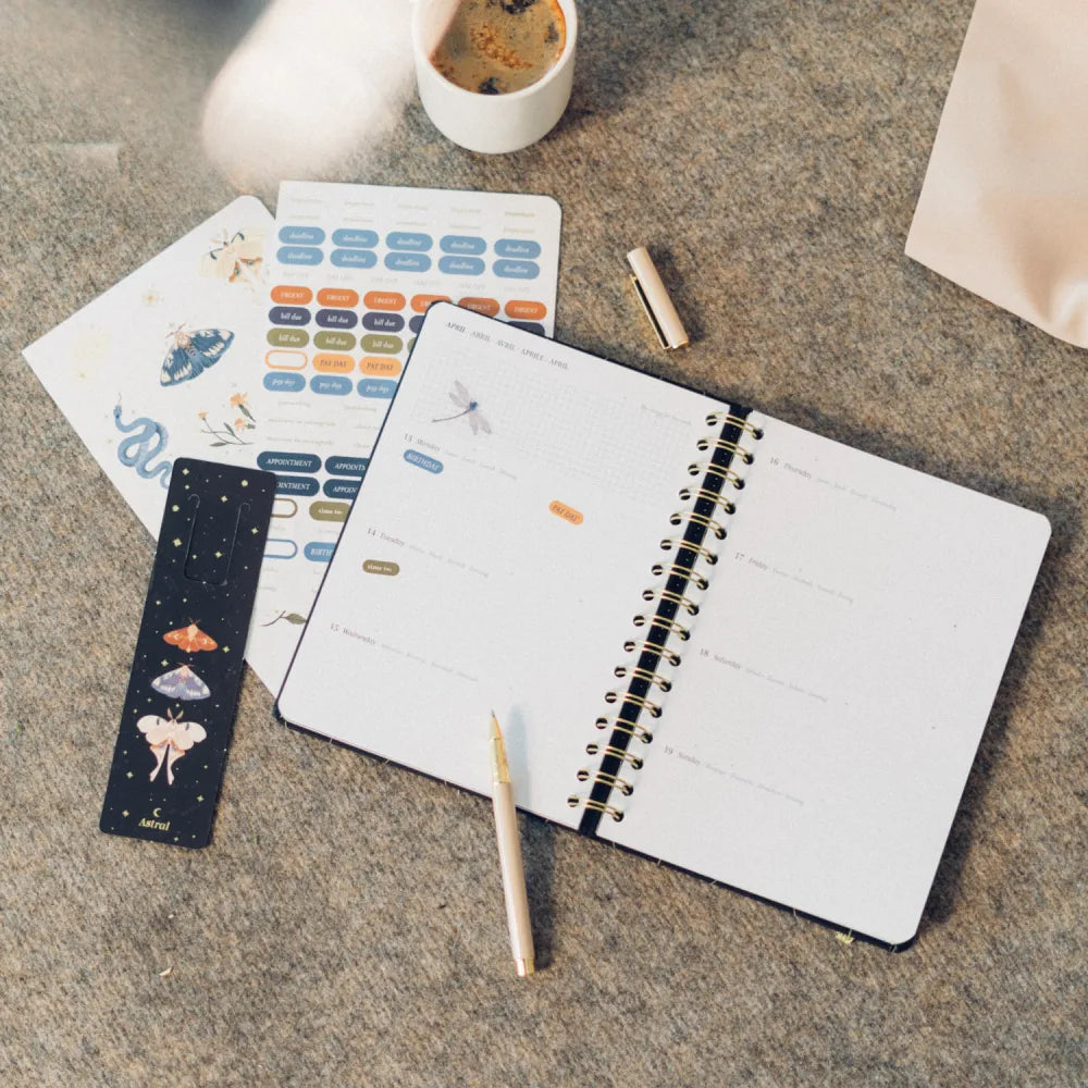 PRE-ORDINE Agenda Annuale "Astral" 2026, vista settimanale, witchy vibes