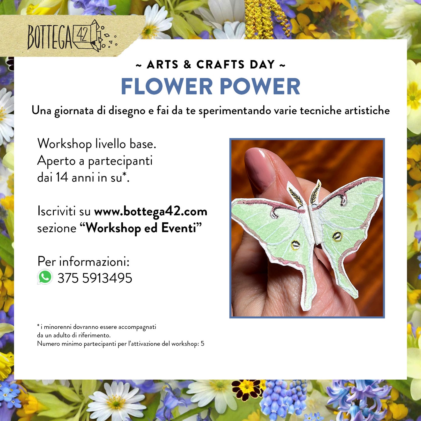 Workshop Arts & Crafts Day - Flower Power - 25 maggio 2024