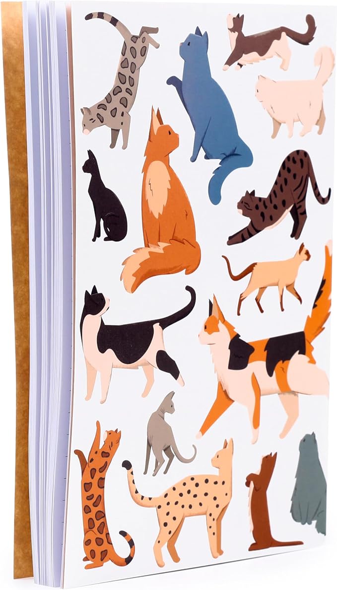 Quaderno a righe "Feline Fine", gatti A5 cat lovers