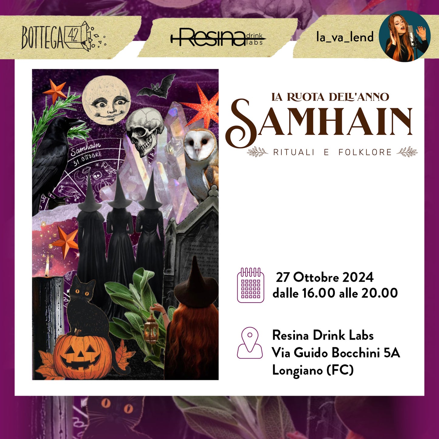 SAMHAIN, evento Ruota dell'Anno, 27 ottobre 2024