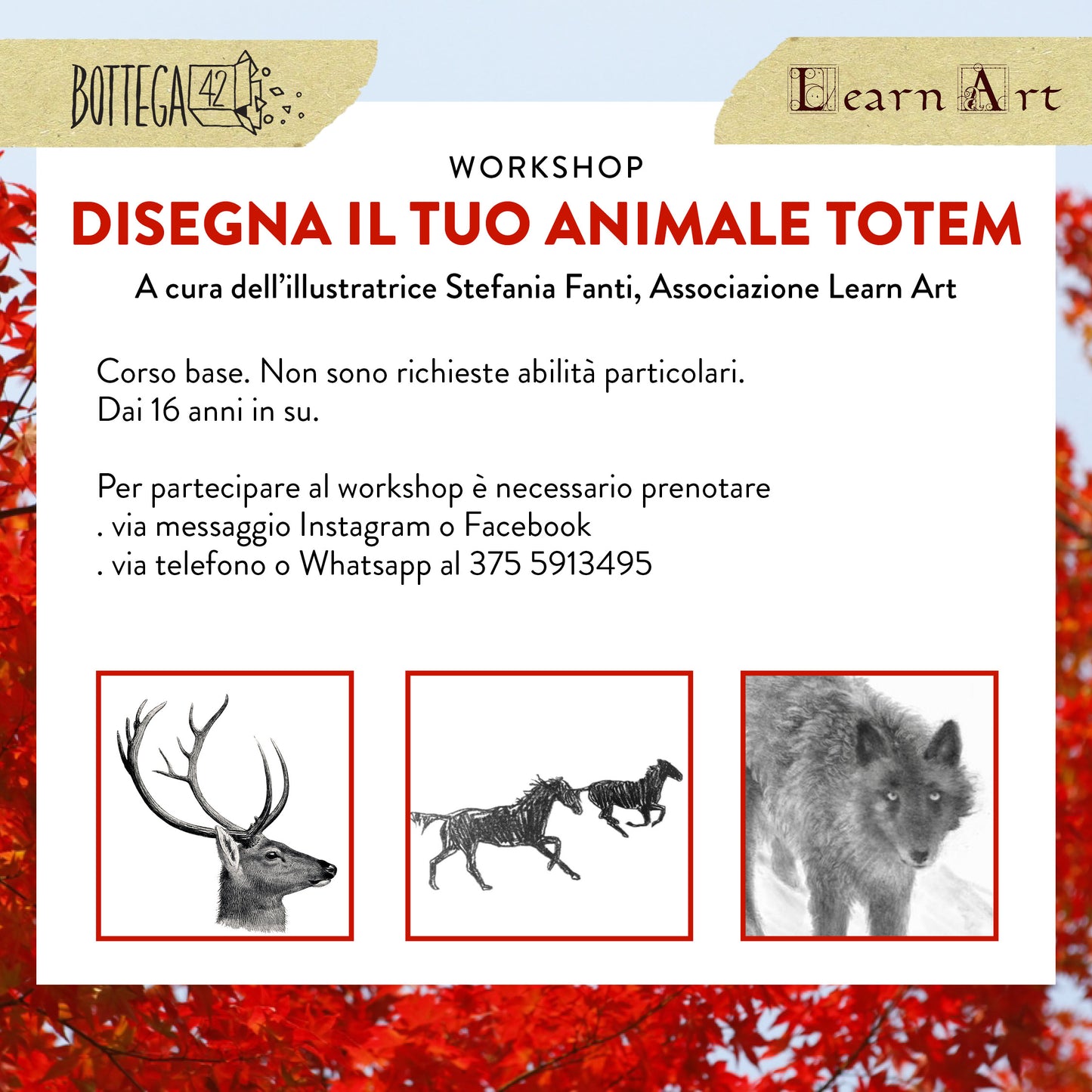 WS Disegna il tuo animale totem, 27 gennaio 2024