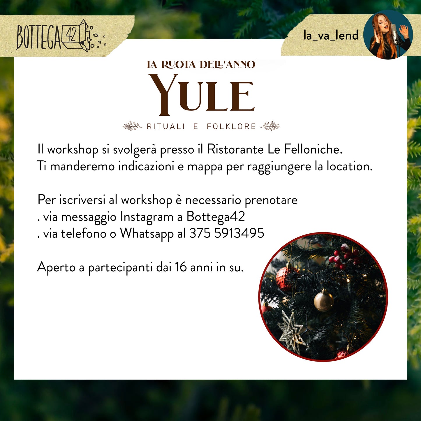 WS La Ruota dell'Anno, Yule, 22 dicembre 2023