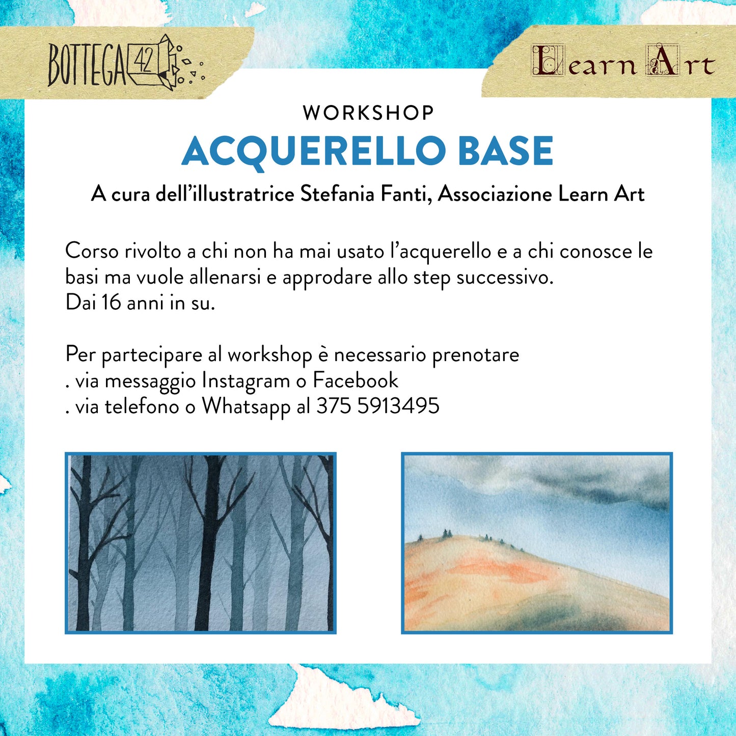 WS Acquerello Base, 11 e 12 novembre 2023 @Bottega42