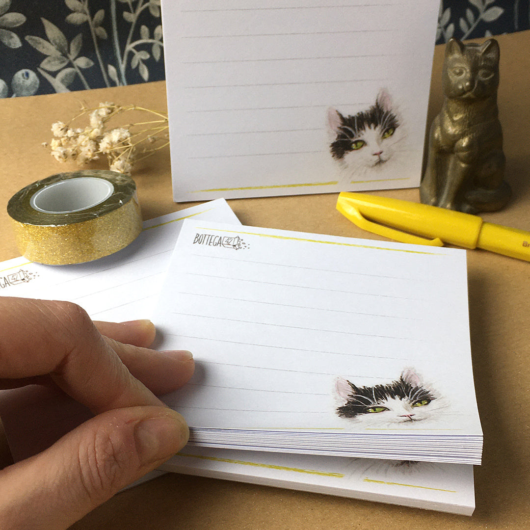 Block notes quadrato "Gatto"