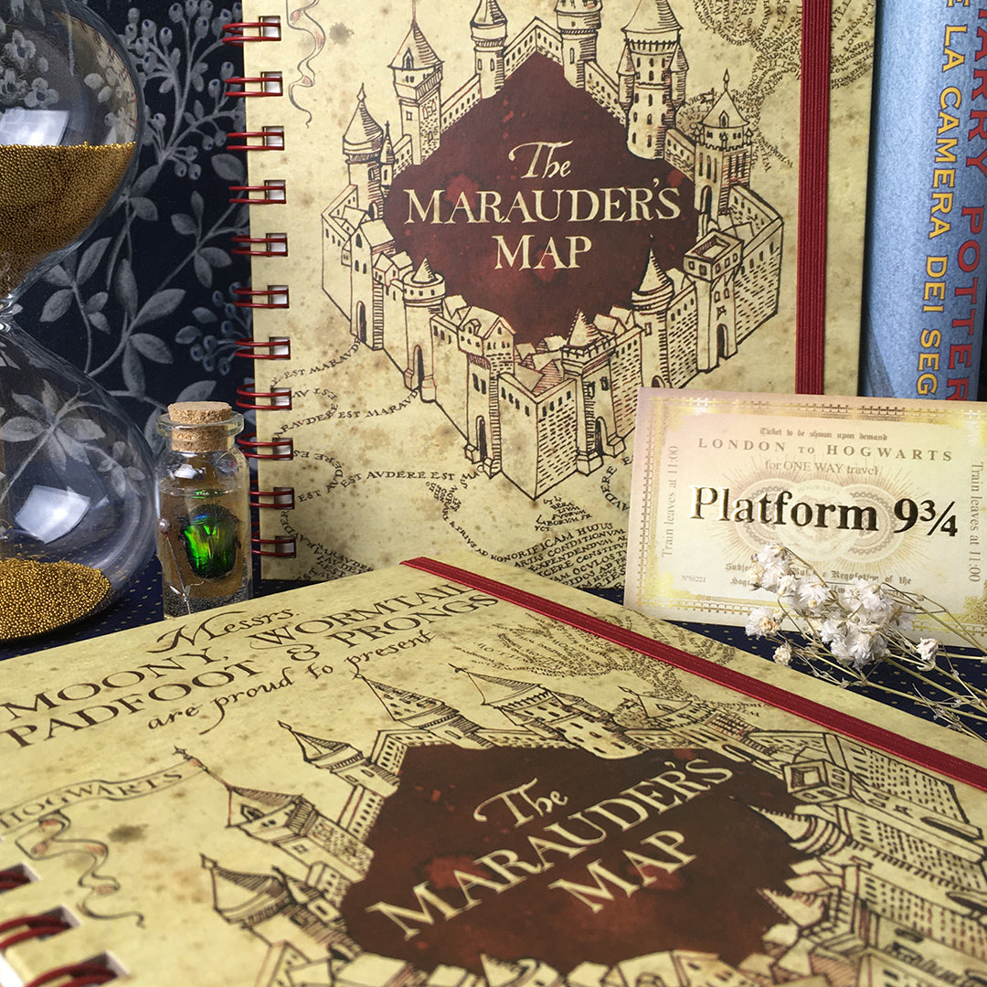 Quaderno A5 spirale Harry Potter - Mappa del Malandrino – Bottega42