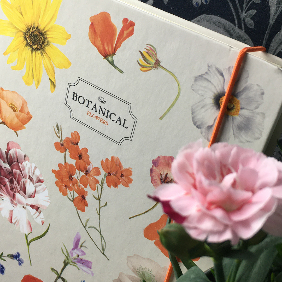 A5 dotted notebook "Botanical - Flowers" colorful wildflowers
