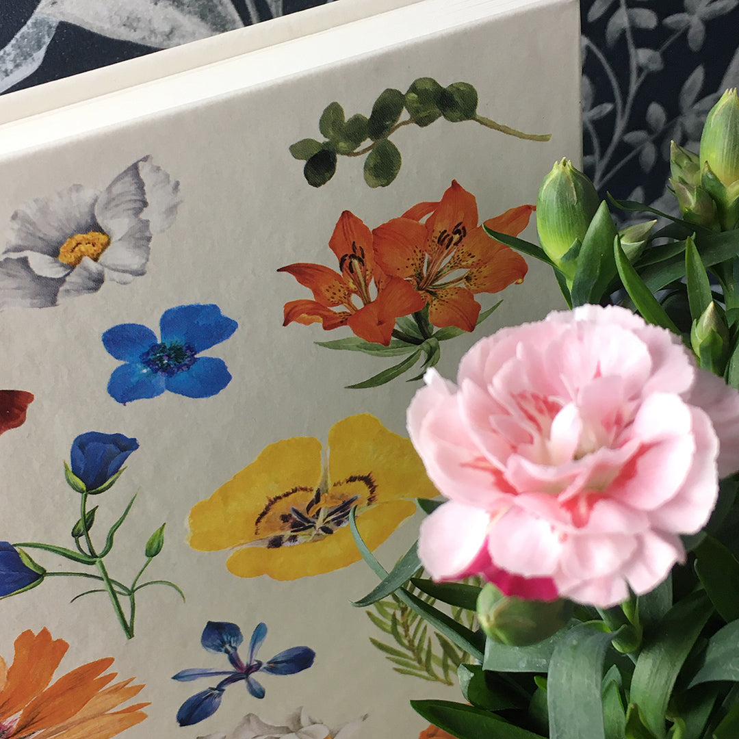 A5 dotted notebook "Botanical - Flowers" colorful wildflowers