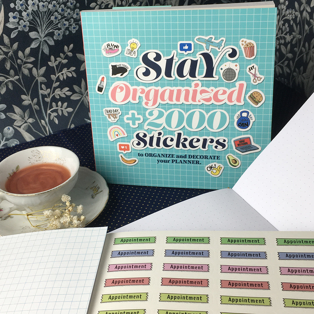 libro adesivi, album stickers, agenda, organizzazione, auguri, compleanno, planner
