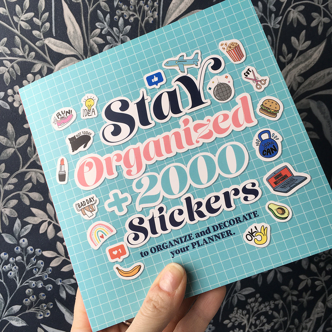 Libro con più di 2000 adesivi per agende, diari, decorazione biglietti e progetti creativi