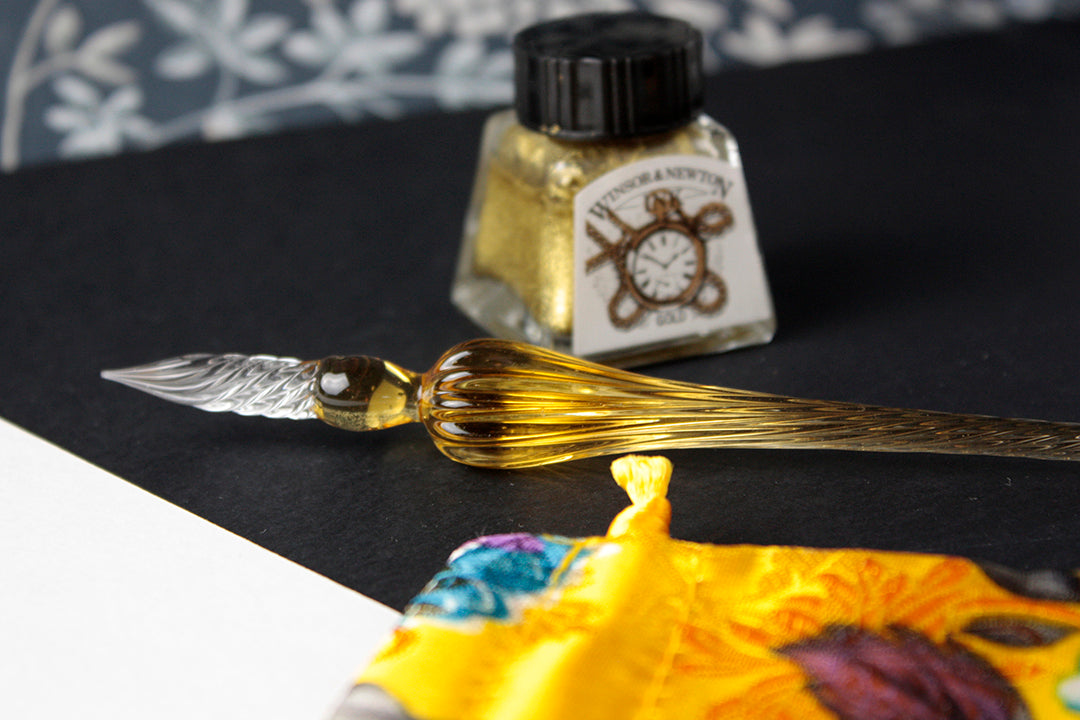 Penna di vetro a immersione per calligrafia - colori vari