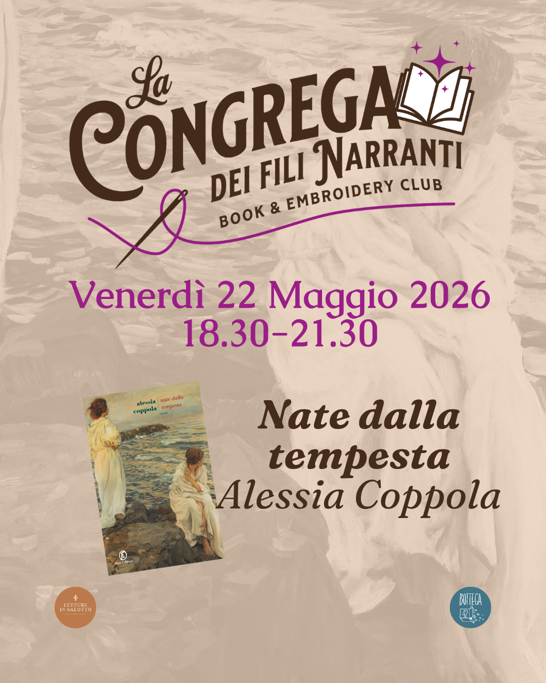 Club del libro e del ricamo (16+), Nate dalla Tempesta, 22 Maggio 2026