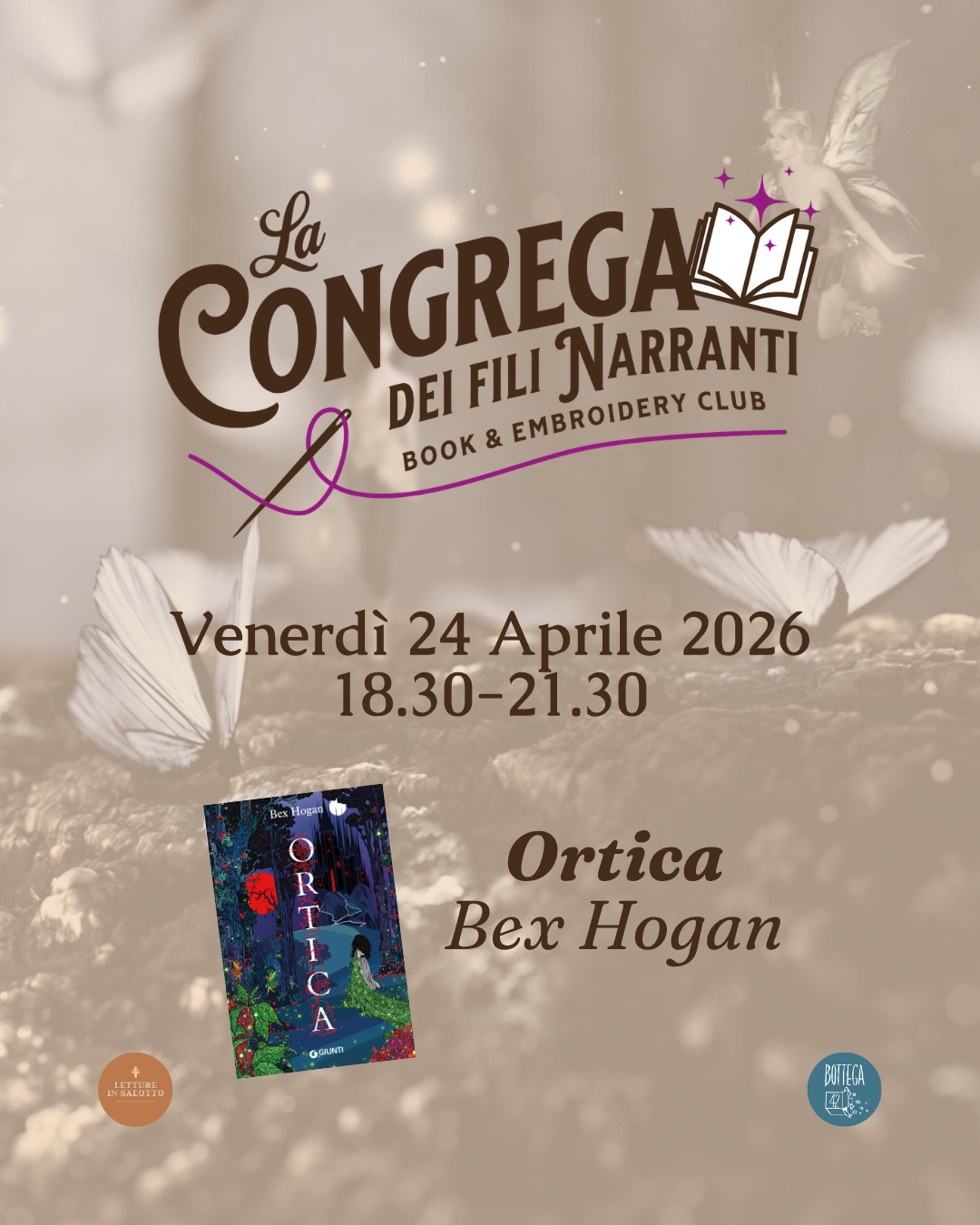 Club del libro e del ricamo (16+), Ortica, 24 Aprile 2026