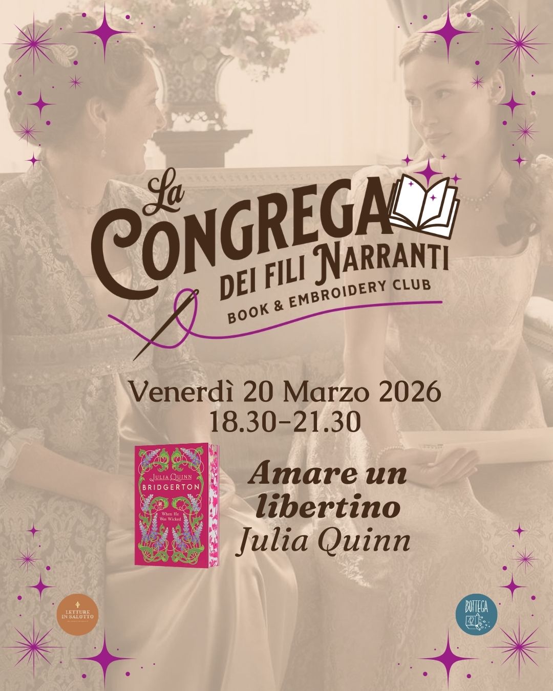 Club del libro e del ricamo (16+), Amare un libertino, 20 Marzo 2026