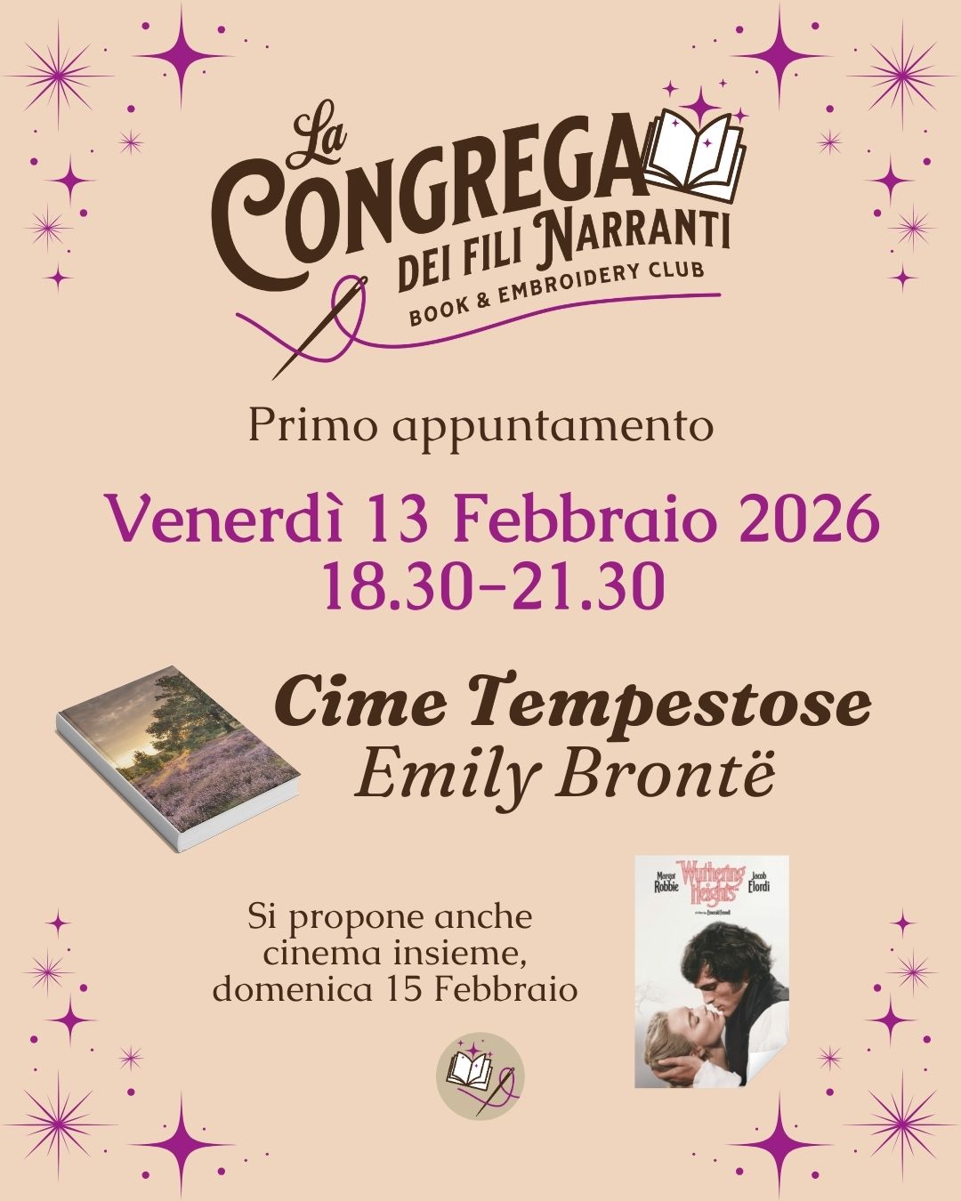 Club del libro e del ricamo (16+), Cime Tempestose, 13 Febbraio 2026