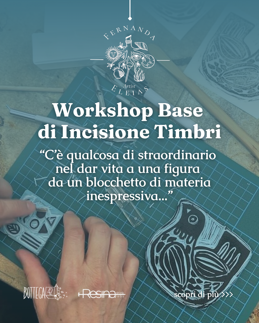 Workshop Base di Incisione Timbri, 22 novembre 2025