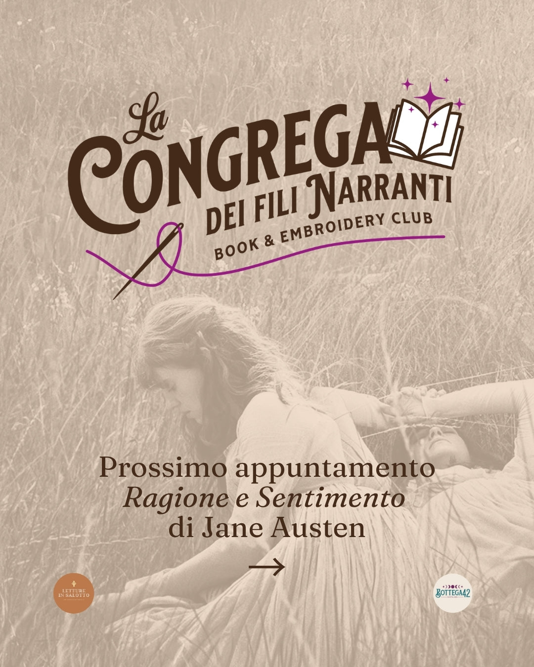 Club del libro e del ricamo (16+), Ragione e Sentimento, 30 Settembre 2026