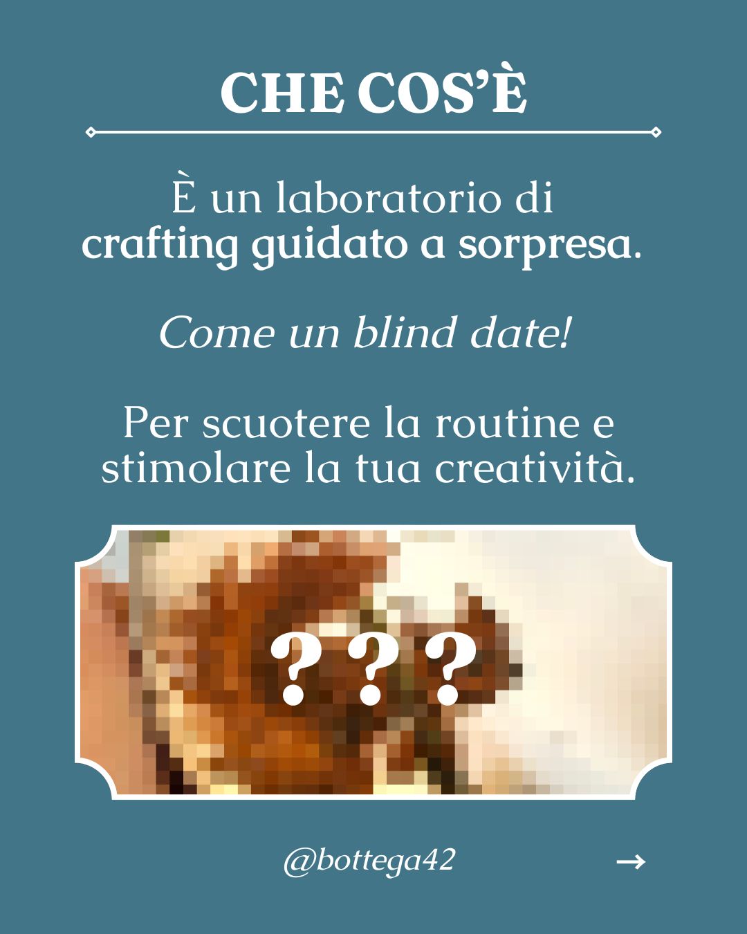 Mystery Craft Day, laboratorio a sorpresa, 7 marzo 2026