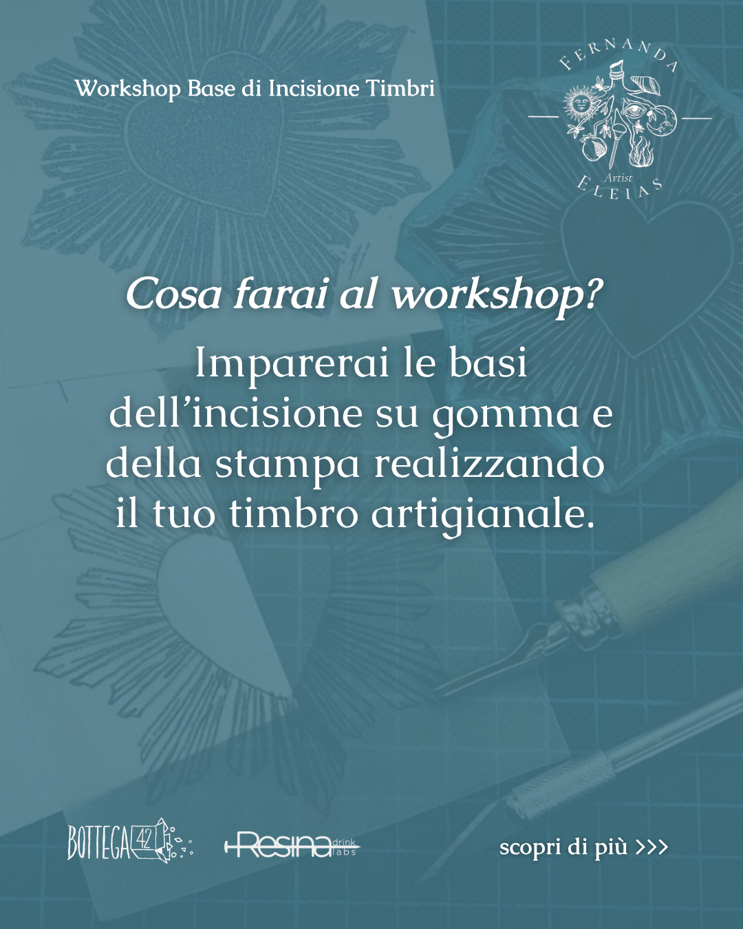 Workshop Base di Incisione Timbri, 22 novembre 2025