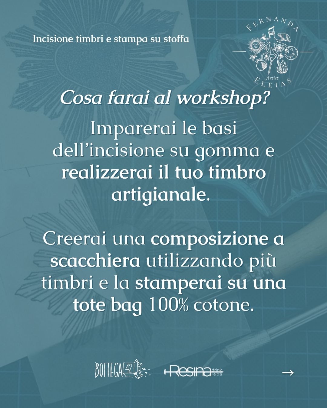 Ws Incisione Timbri e stampa su stoffa, 28 marzo 2026