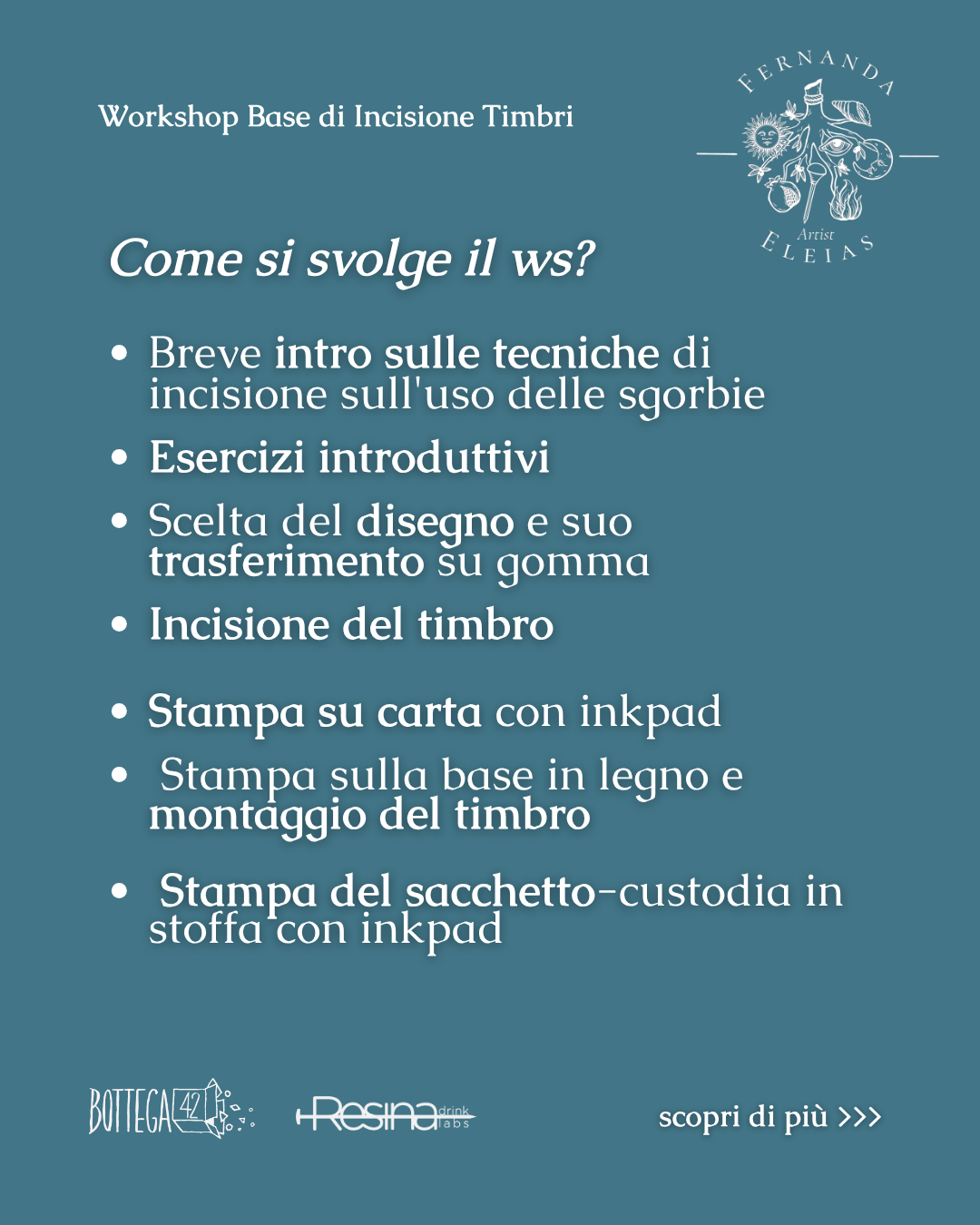 Workshop Base di Incisione Timbri, 22 novembre 2025