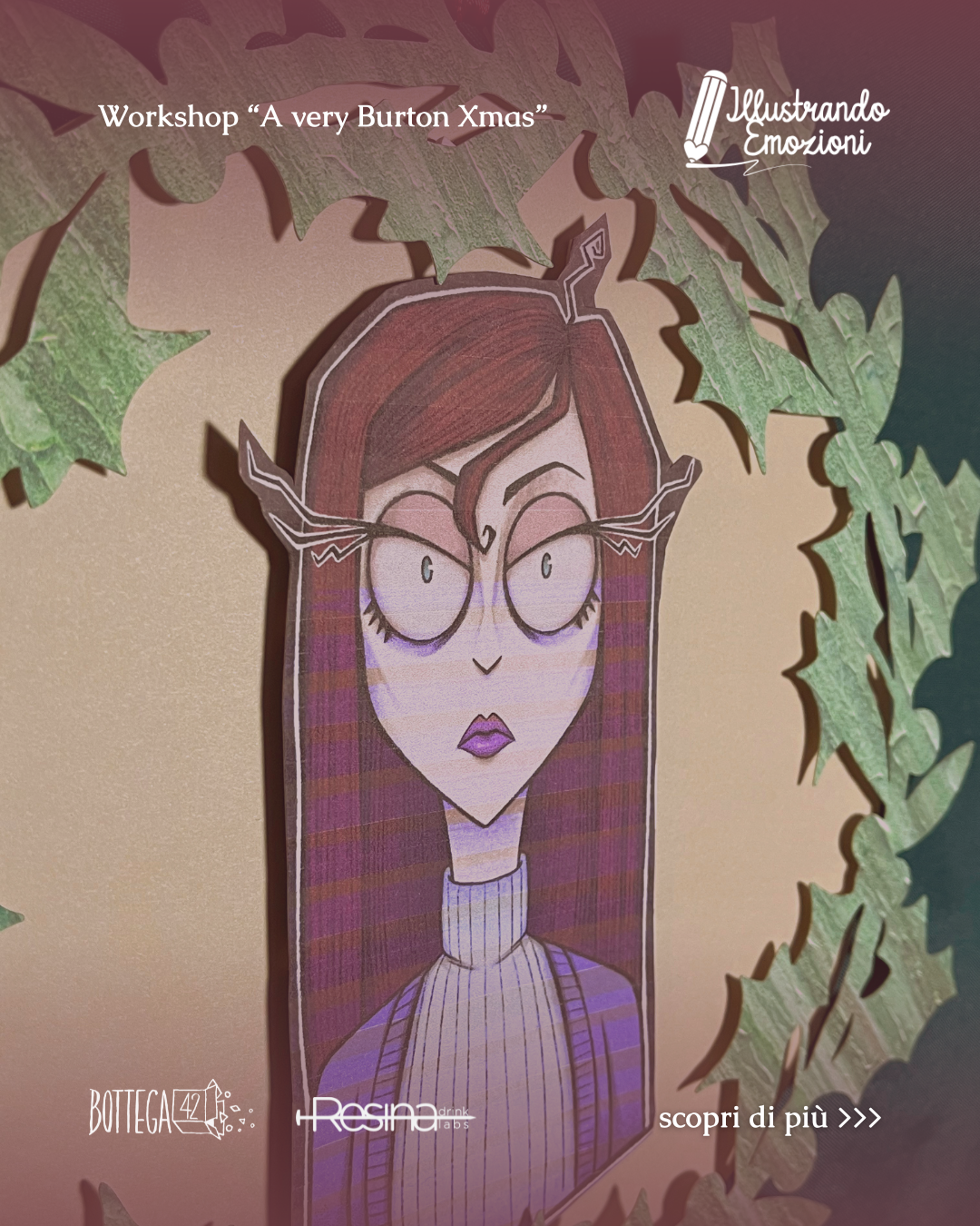 Workshop illustrazione "A very Burton Christmas", 13 dicembre 2025