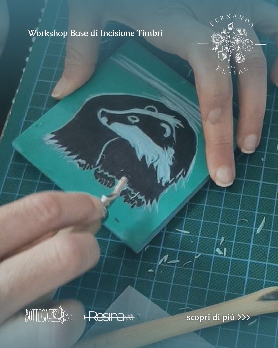 Workshop Base di Incisione Timbri, 22 novembre 2025