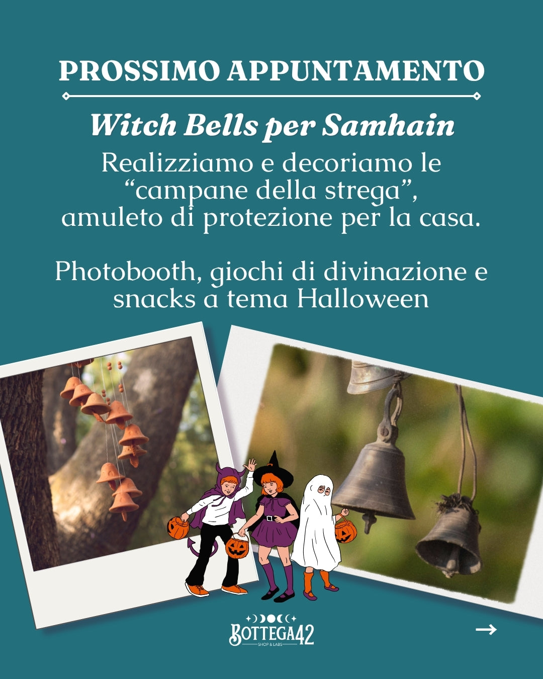Witchy Circle - Witch Bells per Samhain, 30 ottobre 2026, laboratorio