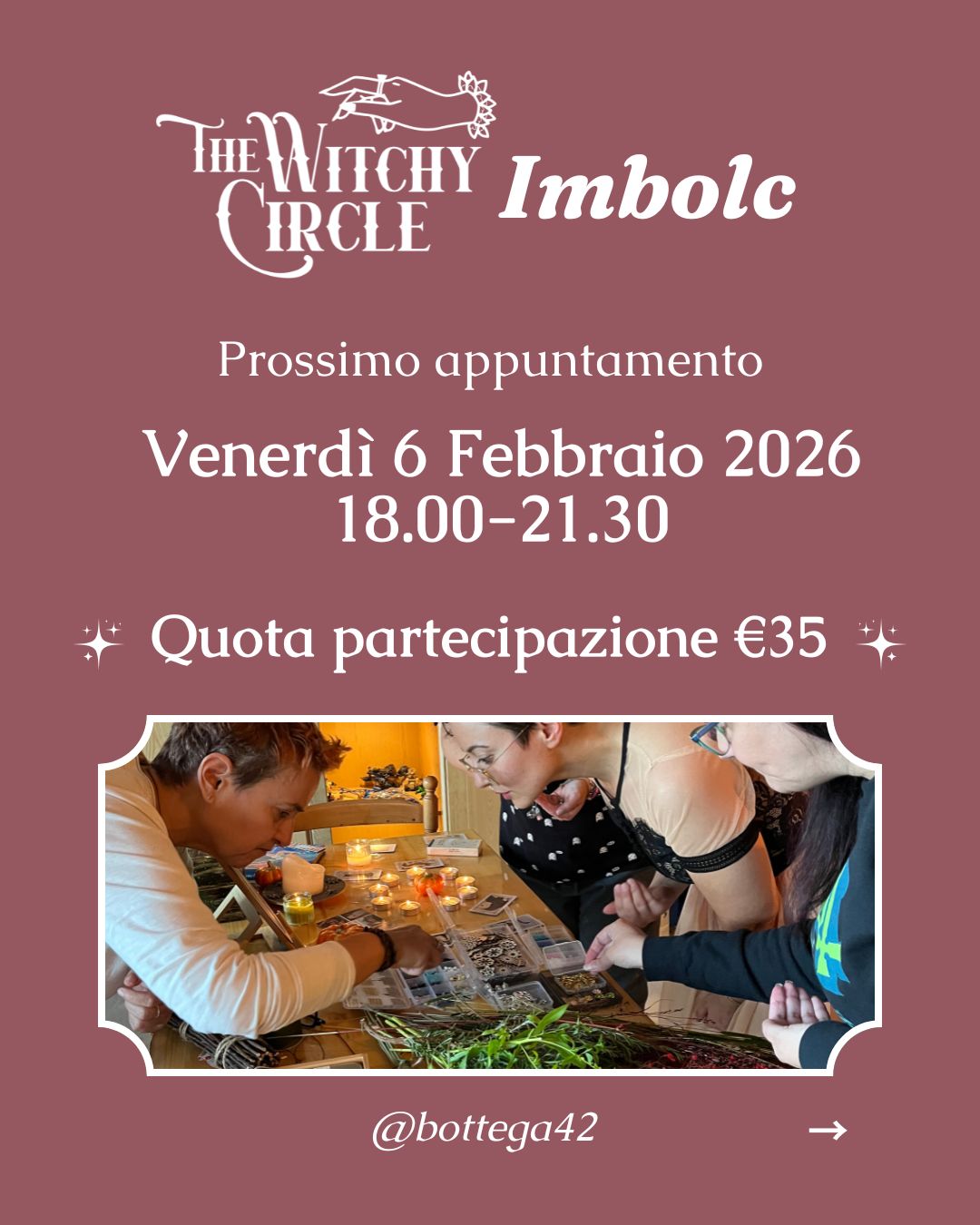 Witchy Circle - Imbolc, 6 febbraio 2026