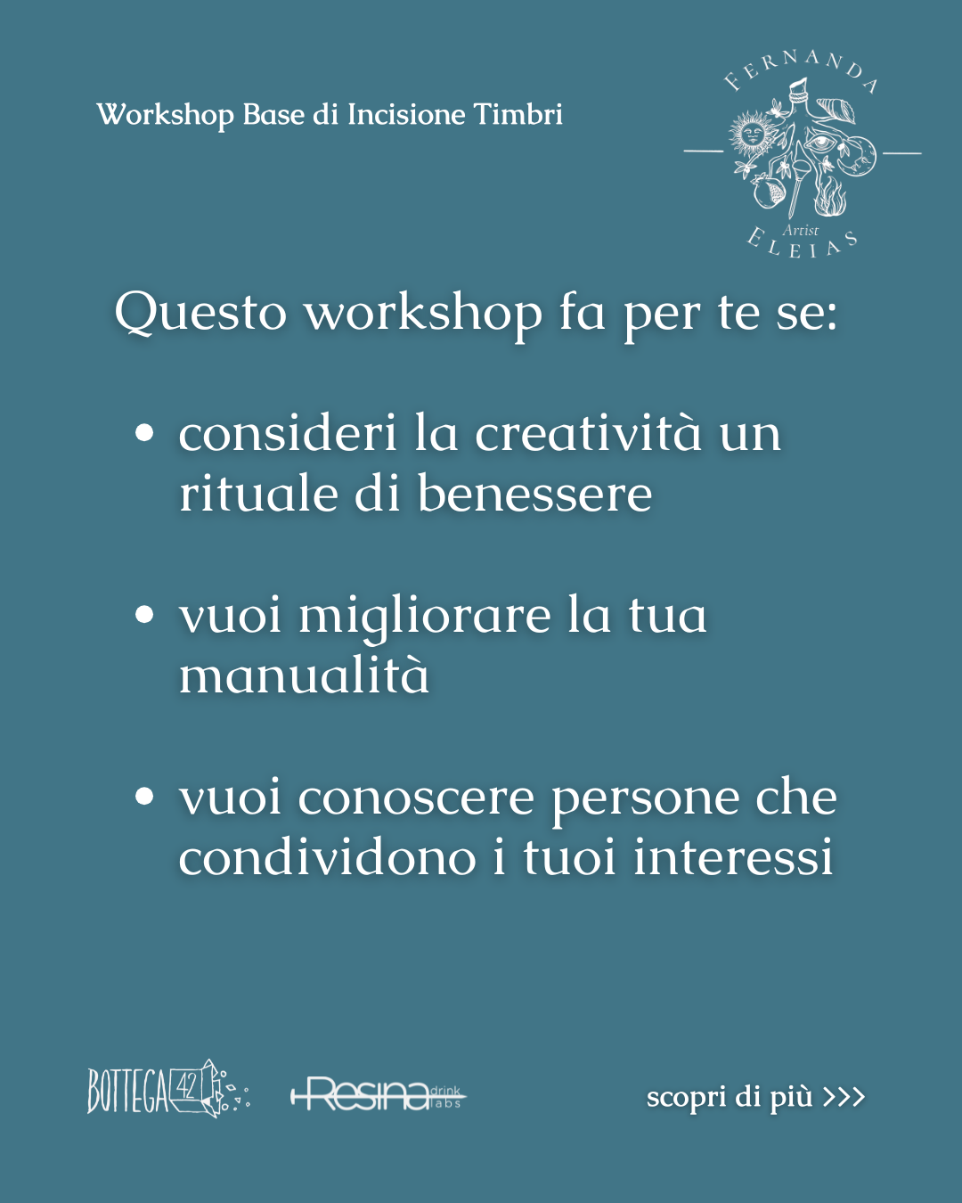Workshop Base di Incisione Timbri, 22 novembre 2025