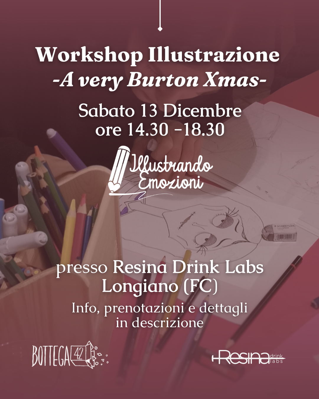 Workshop illustrazione "A very Burton Christmas", 13 dicembre 2025